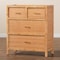 Baxton Studio Vaere Modern Bohemian Natural Brown Rattan and Mahogany Wood Storage Cabinet 233-13175-ZORO - alternate 2